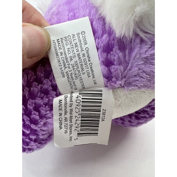 2009 Chrisha Playful Plush Purple Easter Bunny Rabbit 10 Inch Stuffed Animal Toy - Picture 10 of 11
